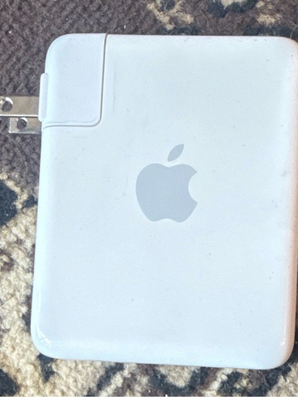 Apple White AC Power Adapter with Apple Logo